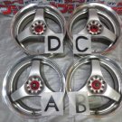 JDM With exclusive nut P1.25 2 piece Rays Triforce Zelda aluminum 17in No Tires