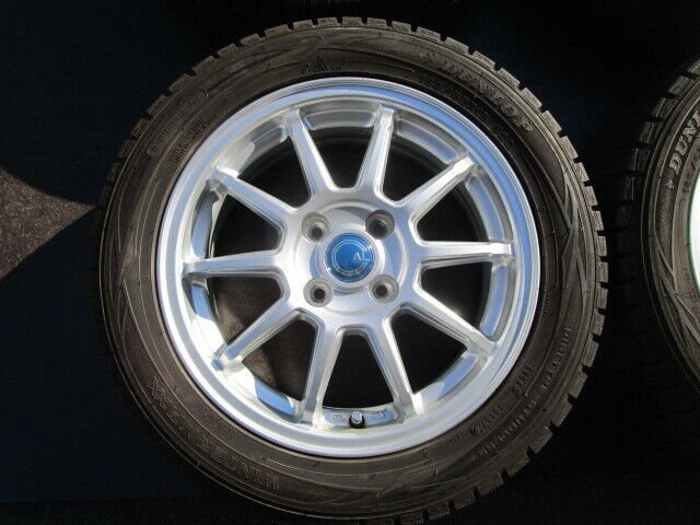 JDM K used studless 4 AL Lightweight Dunlop WM01 185/55R15BB/Passo/Roa No Tires