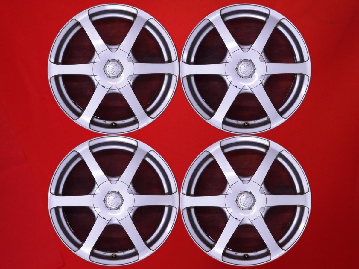 JDM used 4wheels set 6 spoke type big brake compatible after market al No Tires