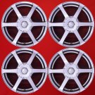 JDM used 4wheels set 6 spoke type big brake compatible after market al No Tires