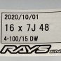 JDM Rays RAYS TE37 SONIC Sonic 16x7J+48 2wheels