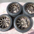 JDM RAYS CE28 8.5J Inset Tire width 225 mm aspect ratio 45% rim diamet No Tires