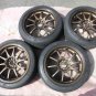JDM RAYS CE28 8.5J Inset Tire width 225 mm aspect ratio 45% rim diamet No Tires