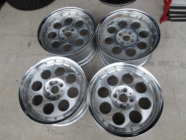 JDM Lotus root wheel PCD100 8J lowdown over fender No Tires