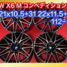 JDM Used Forged BMW X6 M Competition Genuine 21x10.5+31 22x11.5+43 112 No Tires