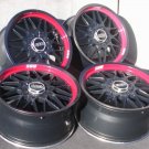 JDM BBS RGII RG114 RG115 4Wheels no tires 18x8+40 9+42 5x114.3