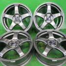 JDM Enkei/PF0517 inch/7J+454/100 used/4/4/sports/gun meta/compact car/ No Tires
