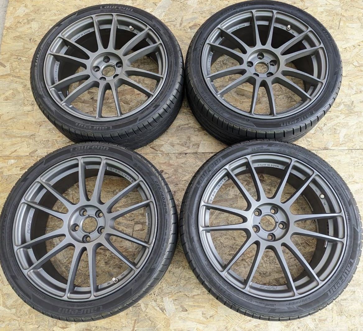 JDM RAYS Gram Lights 57 Extreme 18 inch 7.5J+40 PCD100 5 hole 225/40/1 No Tires
