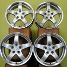 JDM H2032 used 4wheels Ettinger RE2 15 x 6.5J +38 5H 100 silver AUDI A No Tires