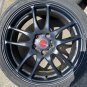 JDM WORK EMOTION pole 187.5J+53 5H114.3 matte black 4wheels KENDA KAISER KR20 22
