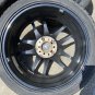 JDM WORK EMOTION pole 187.5J+53 5H114.3 matte black 4wheels KENDA KAISER KR20 22