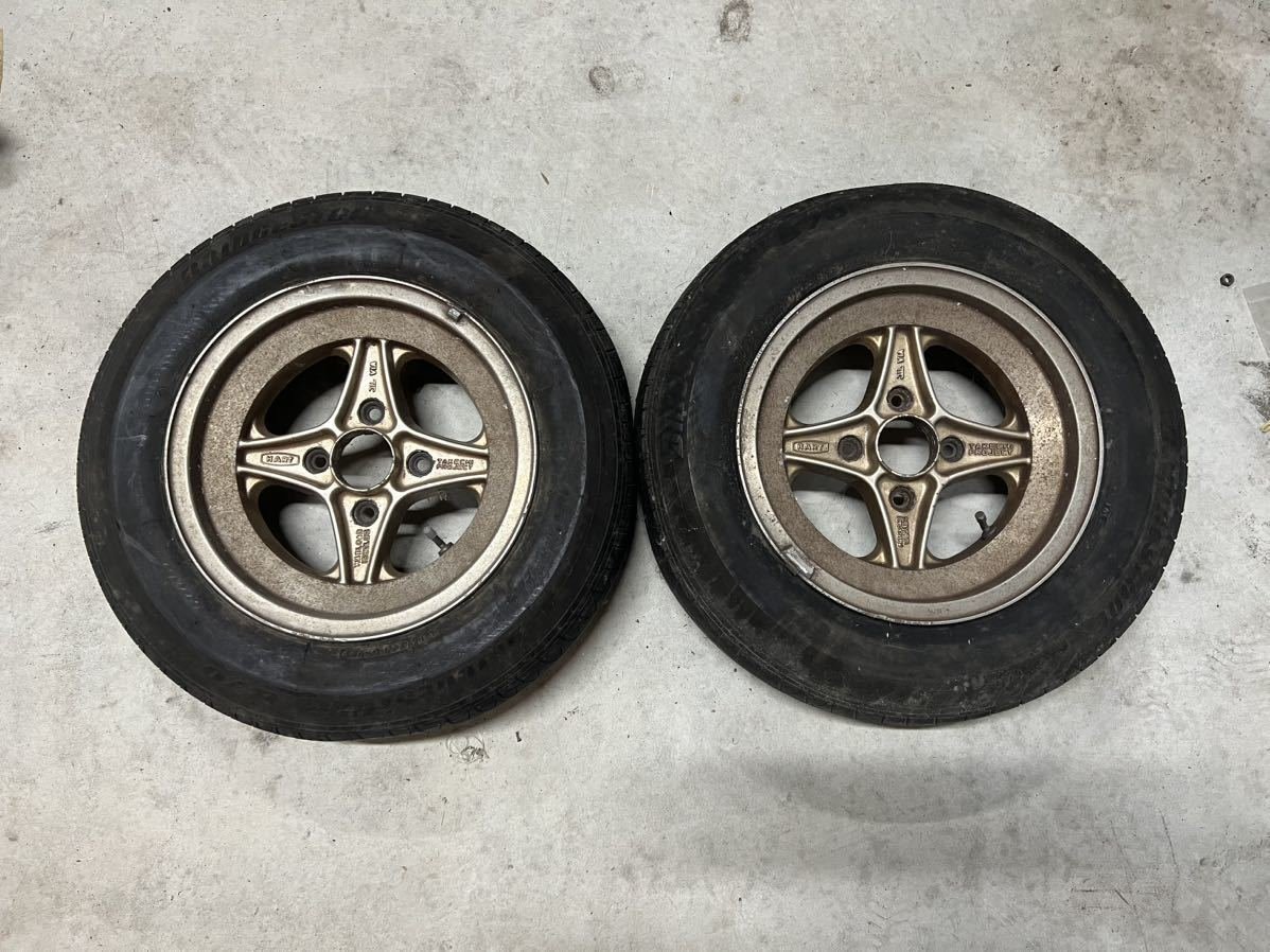 JDM HART TAKECHI PROJECT 14inch 6.5J +9? HAYASHI RACING 6 1/2JJ 14 4 h No Tires