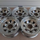 JDM Set of 5 Elster 8 Spoke Plated Steel Iron 15X6 6 PCD139.7 5 Hole Mitsubishi