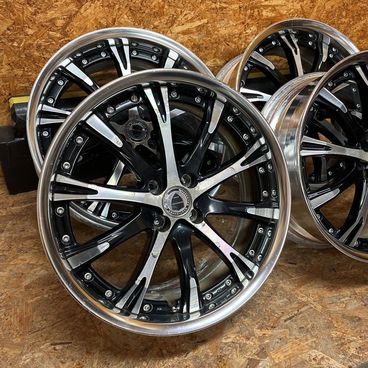 JDM RareSizeWORK Schubert 7J+35/7.5J+38 Civic Fit Freed Corolla Vitz A No Tires
