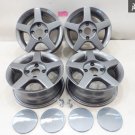 JDM Deux 14 inch 6J +38 4H 4 hole PCD114.3 gunmetal system wheel 4whee No Tires