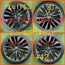 JDM 23031201 ZEETEX HP2000 Radial Tire+Wed's Leonis VT 18inch Wheel Cr N...