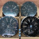 JDM Wheel only 4wheels set Glossy black finished BMW genuine double sp No Tires