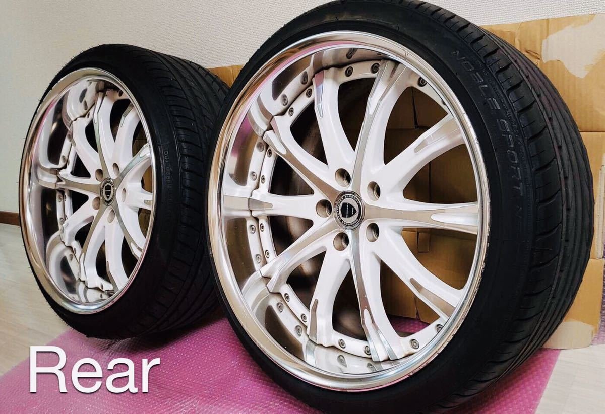JDM WORK Schubert SC4white/white 9.5J/10.5J 4wheels set PCD114.3 No Tires