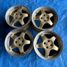 JDM LORBER 16 inch 7J 4 hole PCD 100 offset 42 used aluminum wheel 4wh No Tires