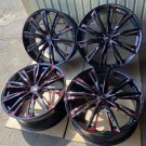 JDM 33880020 inch WEDS Leonis GX black SC machining red 208.5J 5 holes No Tires