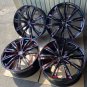 JDM 33880020 inch WEDS Leonis GX black SC machining red 208.5J 5 holes No Tires