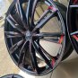 JDM 33880020 inch WEDS Leonis GX black SC machining red 208.5J 5 holes No Tires