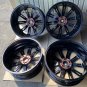 JDM 33880020 inch WEDS Leonis GX black SC machining red 208.5J 5 holes No Tires