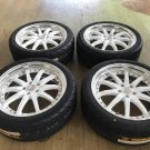 JDM Tires New WORK GNOSIS Gnostic GS1SR Deep Rim 8.5J+45 8.5J+38 245/4 No Tires