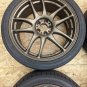 JDM RareWORK EMOTION CR kiwami 18 inch 7.5J +47 PCD100 5 hole Dunlop 2 No Tires