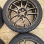 JDM RareWORK EMOTION CR kiwami 18 inch 7.5J +47 PCD100 5 hole Dunlop 2 No Tires