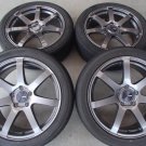 JDM Lightweight used wheels 4 ENKEI Enkei PF07 7.0J 18in IS48 PCD114.3 No Tires