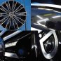 JDM Rare used DAD Grave aluminum wheel 8J19 +48 114.3 5H black polish No Tires