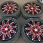 JDM WORK Dish Red Black Celsior Crown Aristo Fugue Alphard Vellfire Es No Tires