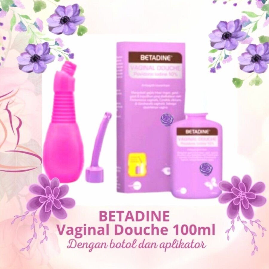 BETADINE VAGINAL DOUCHE with Applicator (Feminine Wash) 100ml Free Gift