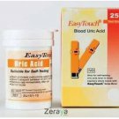 1x ( 25 Strips ) Easytouch Test Strip For Uric Acid Easy Free Shipping