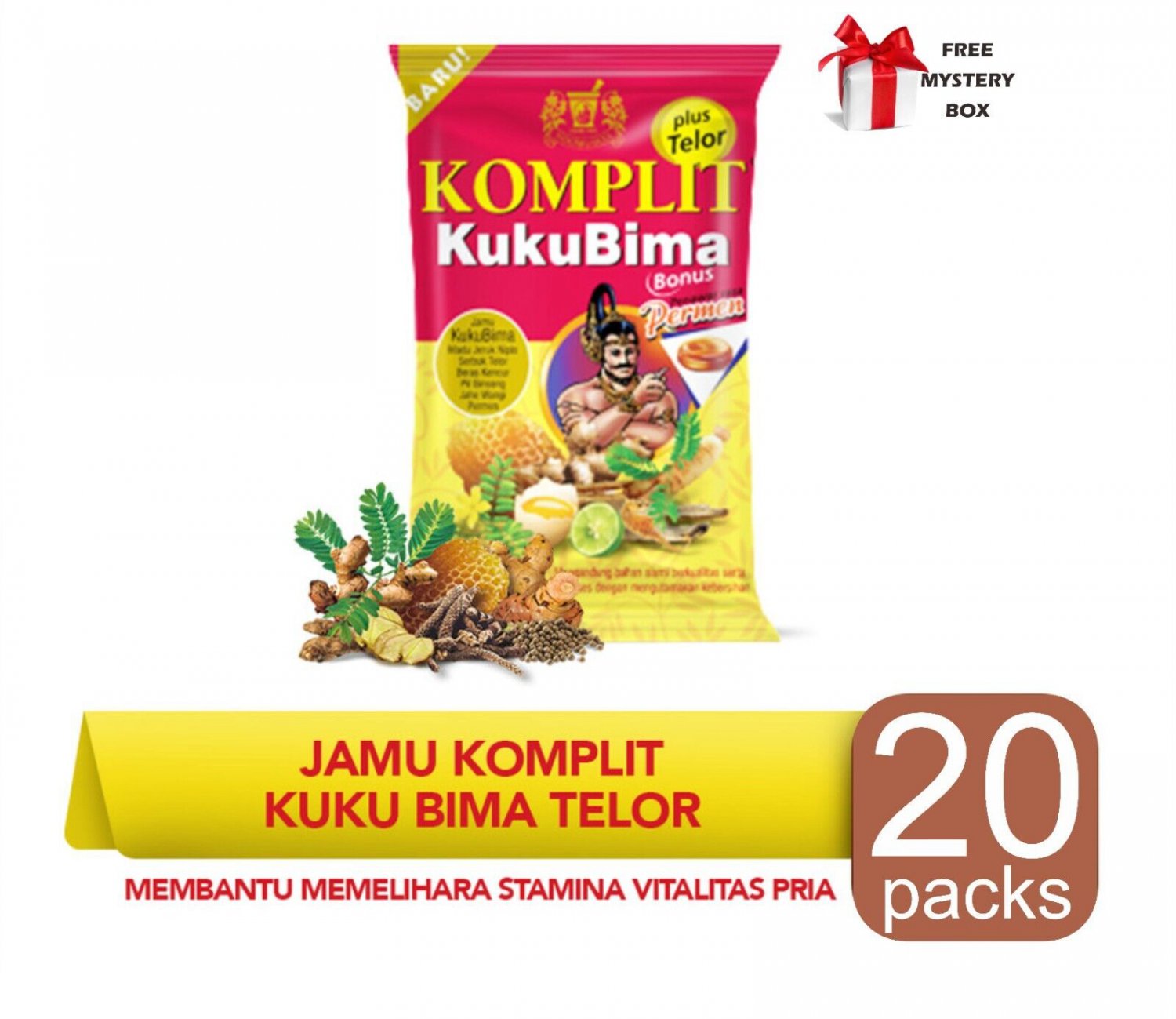 SIDOMUNCUL Kuku Bima Pan4x Lime Plus Egg Sexual Delay Premature Ejaculation 20pc