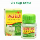 3 x Bottle Eagle Balm 40 gr Aroma Theraphy Natural Warm for Muscular Pain Relief