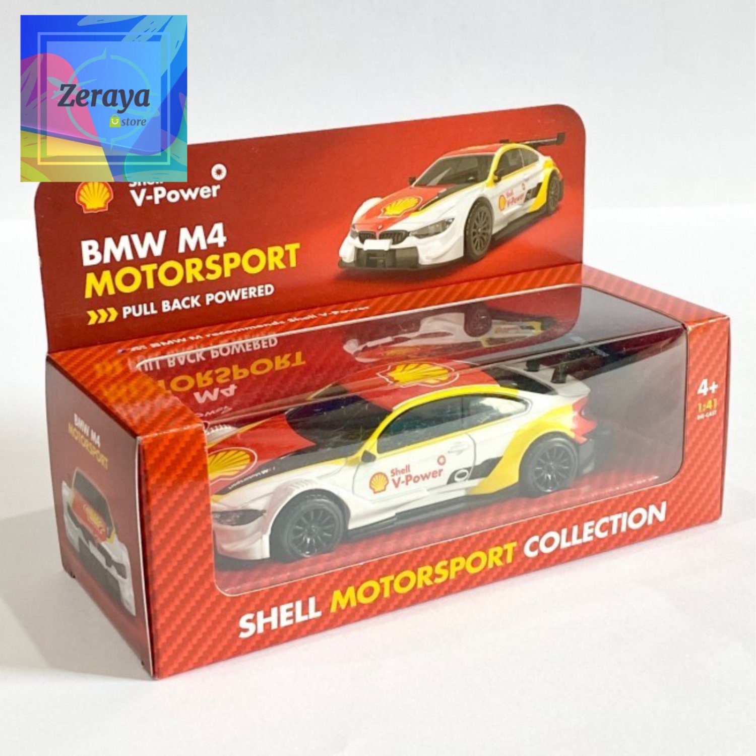 BMW M4 Diecast Motorsport Scale 1:41 Shell Motorsport Collection FREE GIFT