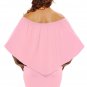 Multiple Dressing Layered Pink Mini Poncho Dress