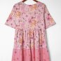 Multicolor Hibiscus Floral Print Ruffle Mini Dress