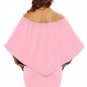 Multiple Dressing Layered Pink Mini Poncho Dress