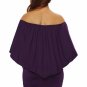 Multiple Dressing Layered Purple Mini Poncho Dress
