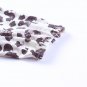 Brown Waffle Knit Leopard Patchwork Long Sleeve Dress