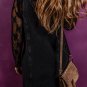 Black Sleeveless Shift Denim Dress