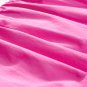 Strawberry Pink Ric Rac Colorblock Flutter Sleeve V Neck Tiered Dress