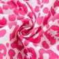 Bright Pink Leopard Printed Long Sleeve Buttoned Front Mini Dress