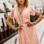 Pink Blue Fill Your Heart Lace Maxi Dress
