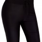 Black High Waisted Boardshort Swim Bottom