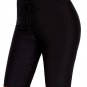 Black High Waisted Boardshort Swim Bottom