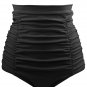 Black Retro High Waisted Swim Short